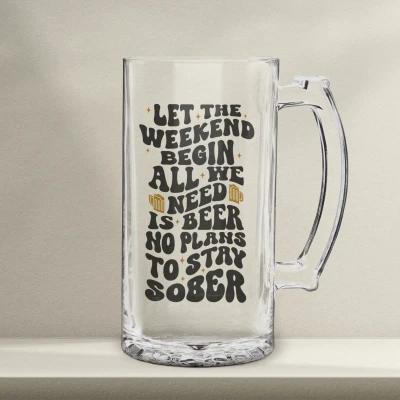 Halba de bere personalizata - Let the Weekend Begin