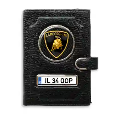 Portofel cu compartiment pentru bani cu clema Lamborghini