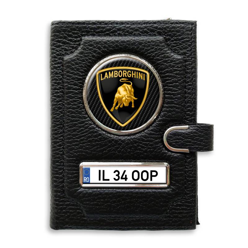 Portofel cu compartiment pentru bani cu clema Lamborghini