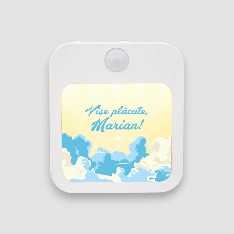 Lampă veghe personalizată - Norișori