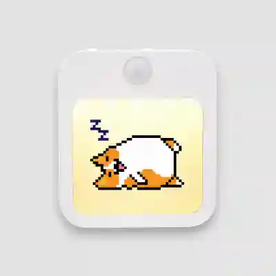 Lampă veghe personalizată - Sleepy Pixel Cat
