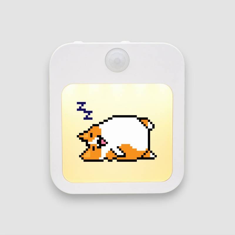Lampă veghe personalizată - Sleepy Pixel Cat
