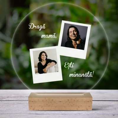 Lampa led 3D personalizata pentru mama