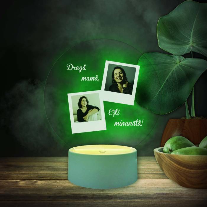Lampa led 3D personalizata pentru mama