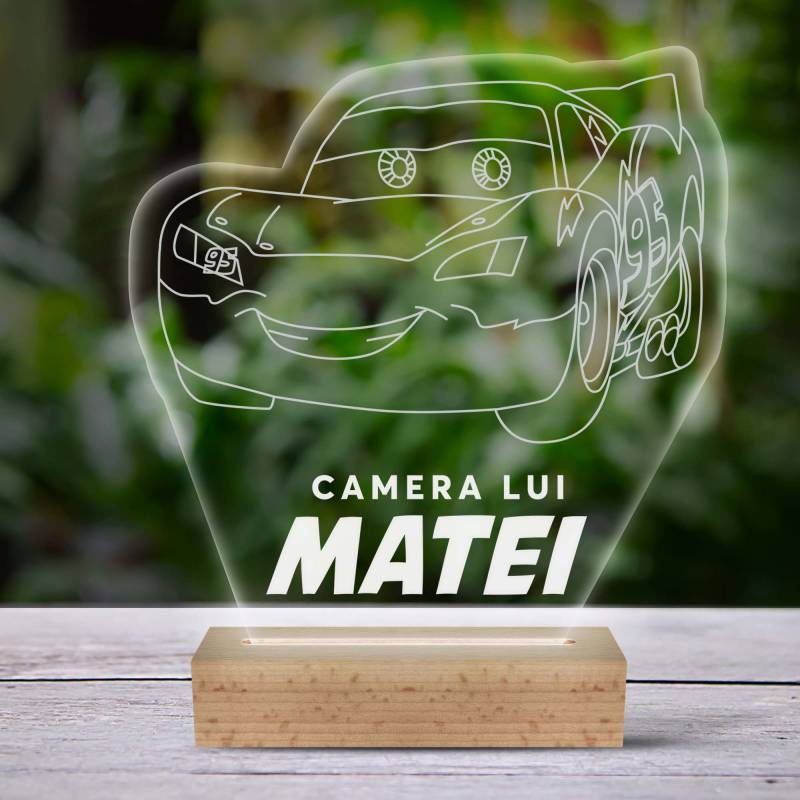 Lampa led 3D personalizata pentru camera copilului