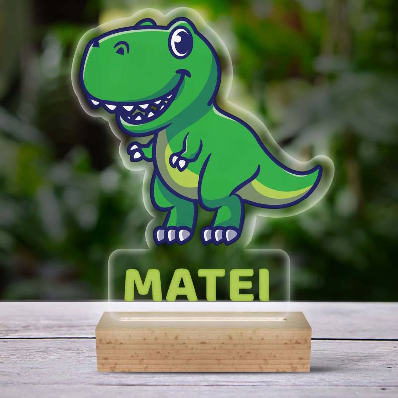 Lampa led 3D personalizata cu Dinozaur