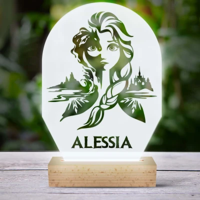 Lampa led 3D personalizata cu Elsa