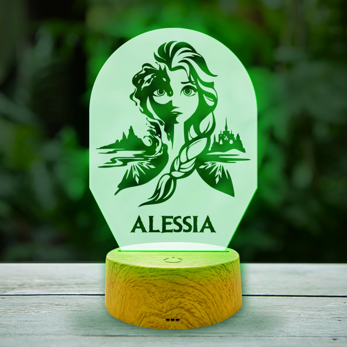 Lampa led 3D personalizata cu Elsa