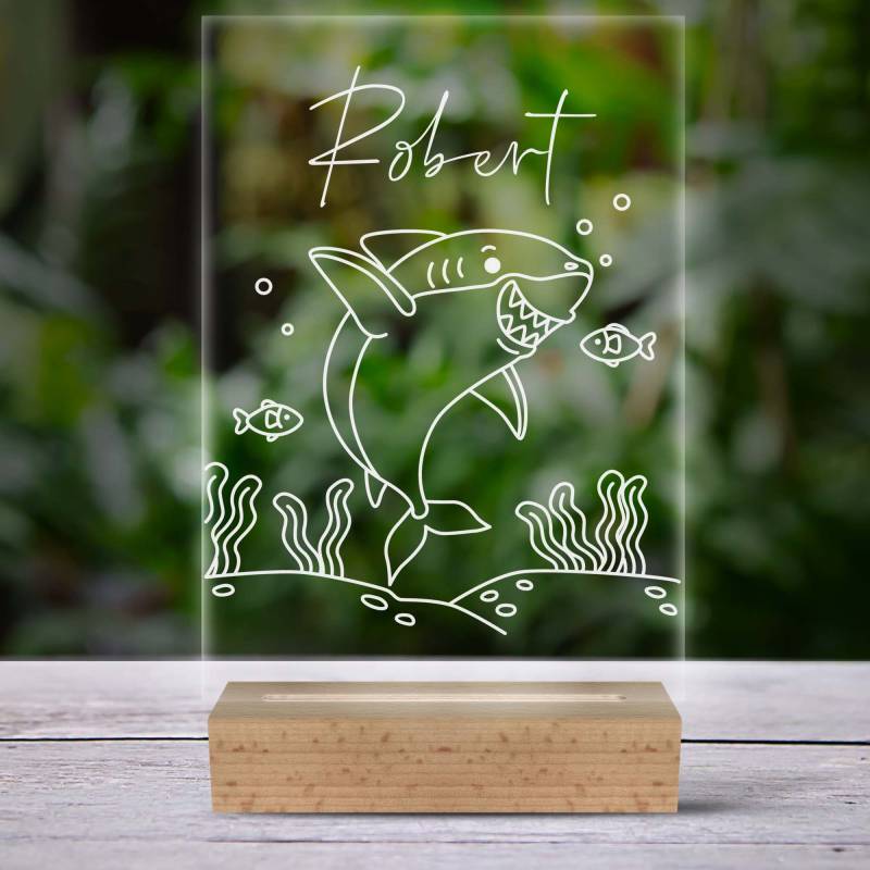 Lampa led 3D personalizata cu Rechin