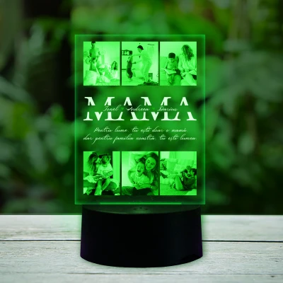 Lampa led 3D personalizata - Colaj