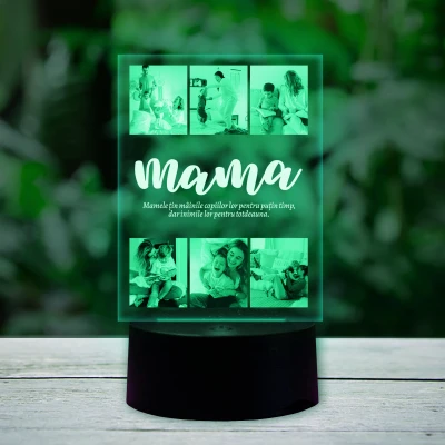 Lampa led 3D personalizata - Mama