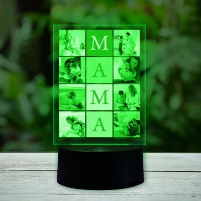 Lampa led 3D personalizata - Colaj litere