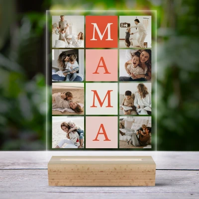 Lampa led 3D personalizata - Colaj litere