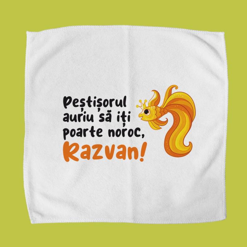 Prosop pentru lunch box personalizat - Peștișorul auriu