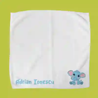 Prosop pentru lunch box personalizat - Elefănțel