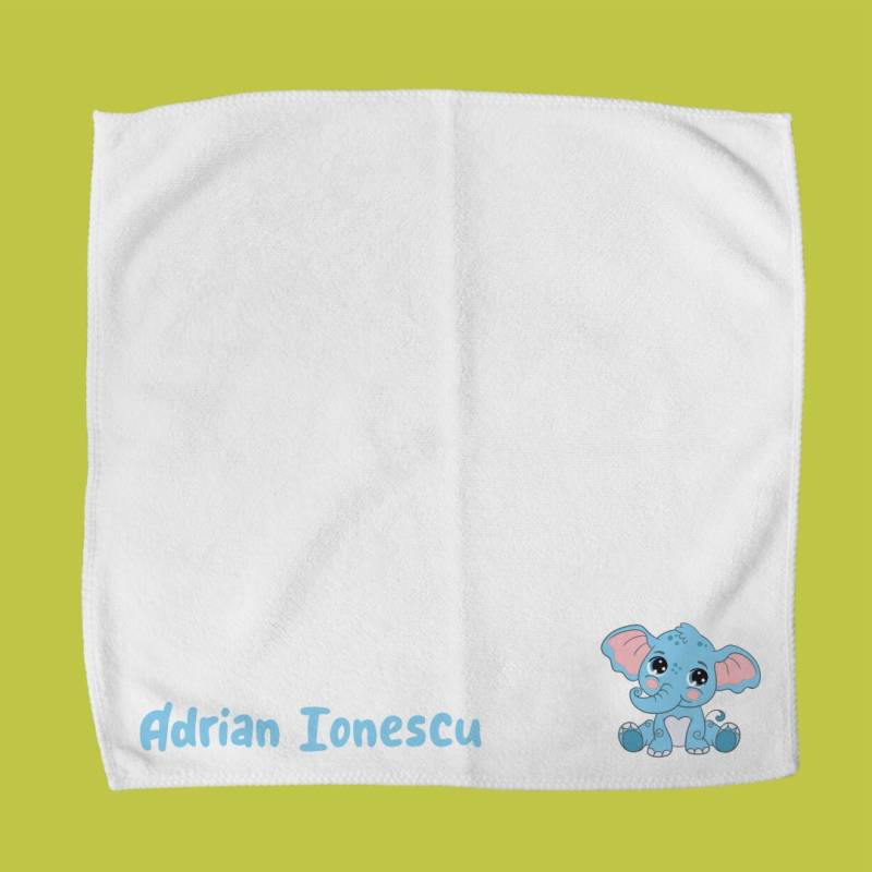 Prosop pentru lunch box personalizat - Elefănțel