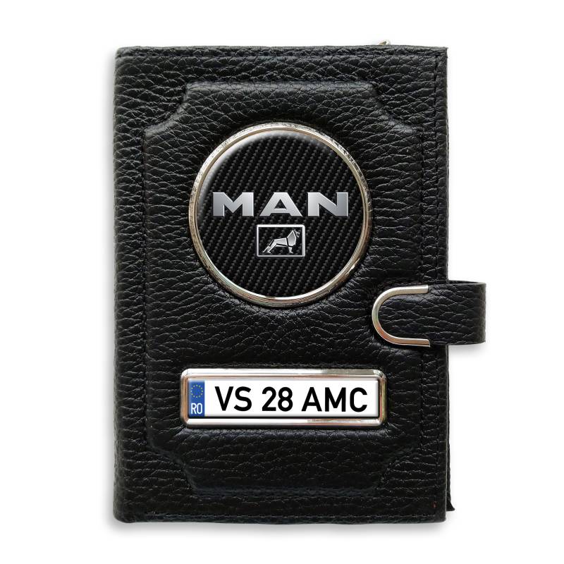 Portofel cu compartiment pentru bani cu clema MAN