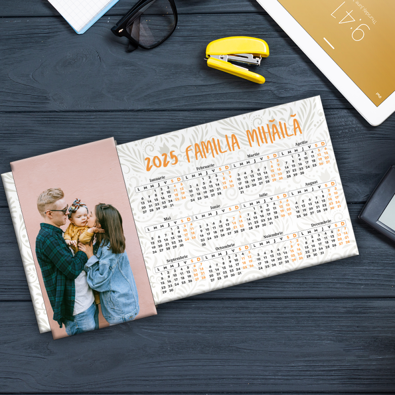 Magnet frigider personalizat - calendar cu poza 