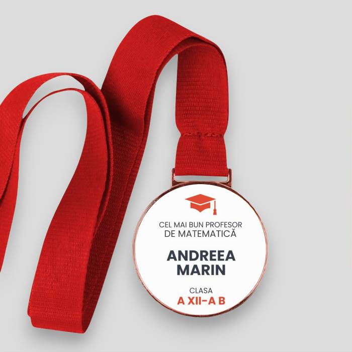 Medalie personalizata - Materia preferata