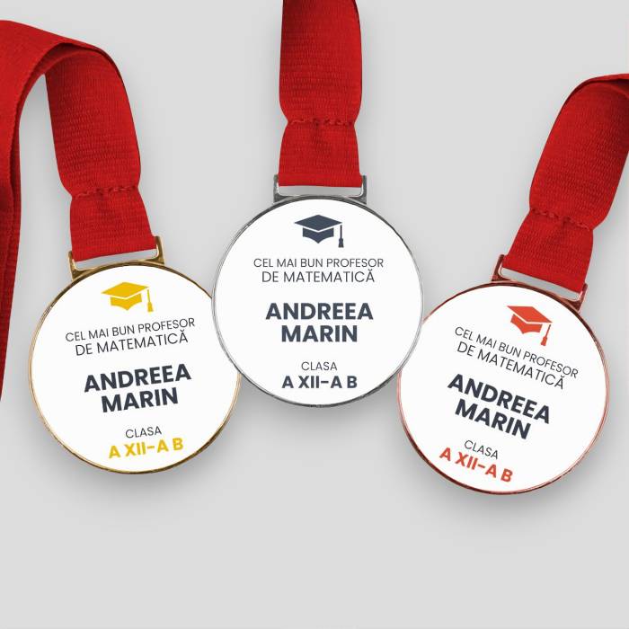 Medalie personalizata - Materia preferata