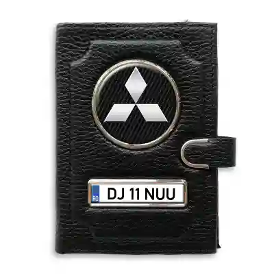 Portofel cu compartiment pentru bani cu clema Mitsubishi Silver