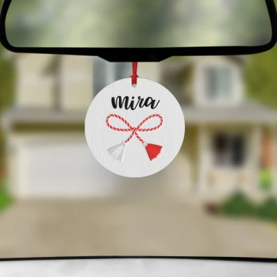 Odorizant auto personalizat - Nume si Martisor