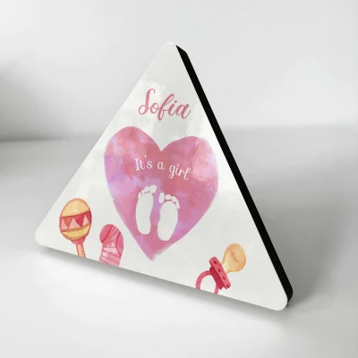 Rama foto de birou personalizata - It's a girl