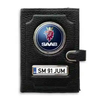 Portofel cu compartiment pentru bani cu clema SAAB