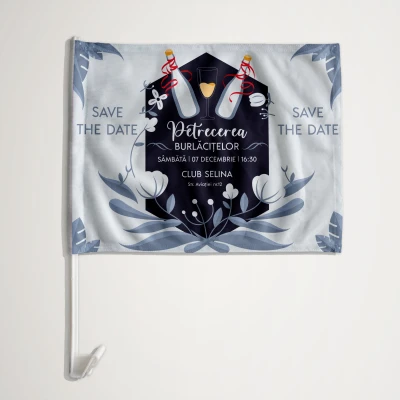 Steag auto personalizat - Petrecerea burlacitelor