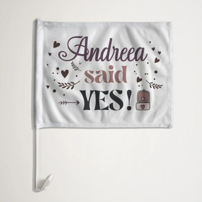 Steag auto personalizat - Yes