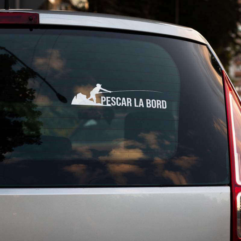 Sticker auto - Pescar la bord