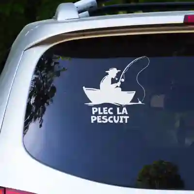 Sticker auto - Plec la pescuit