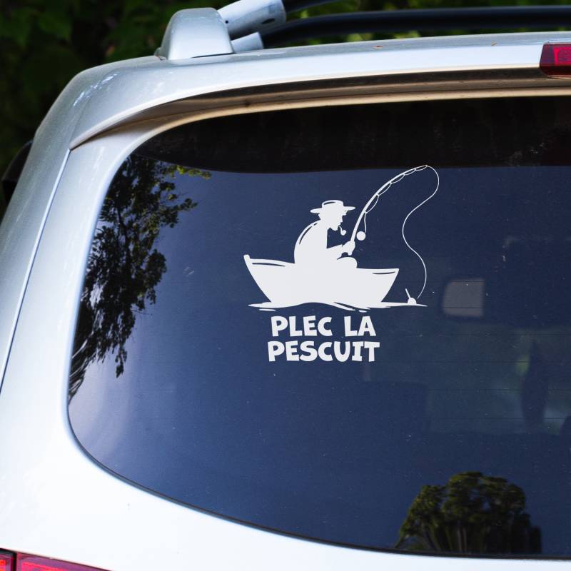 Sticker auto - Plec la pescuit