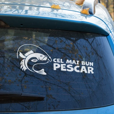 Sticker auto - Cel mai bun pescar
