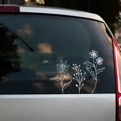Sticker auto - Flori