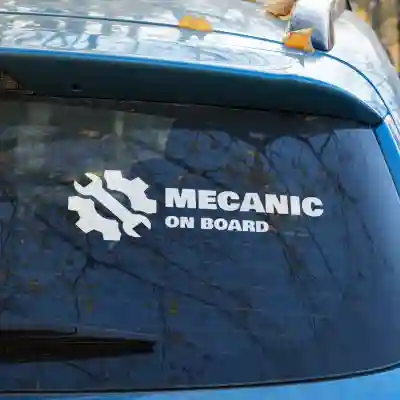 Sticker auto - Mecanic on board