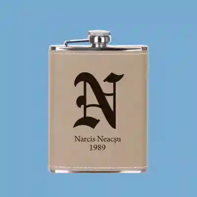 Sticla de buzunar - Inițiala + An