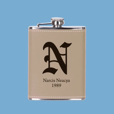 Sticla de buzunar - Inițiala + An