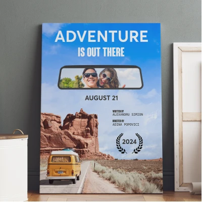 Tablou canvas - Adventure is out there