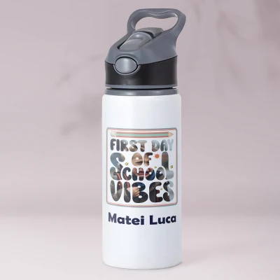 Sticla personalizata din aluminiu 650ml - First day