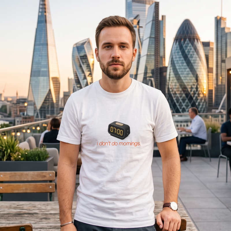 Tricou Personalizat pentru Barbati - I don't do mornings