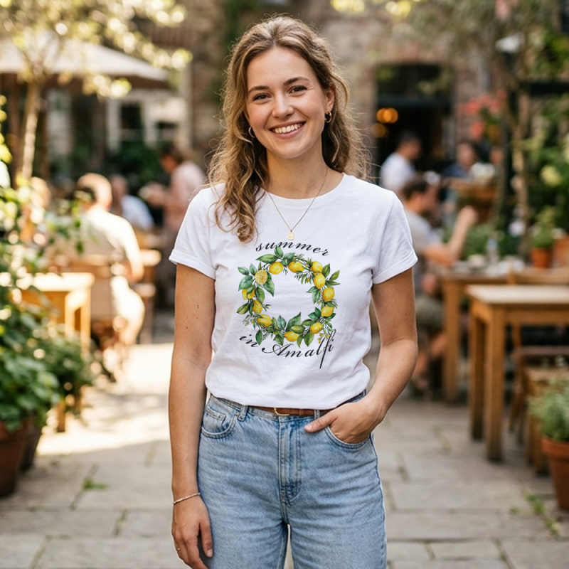 Tricou Personalizat pentru Femei - Summer in Amalfi
