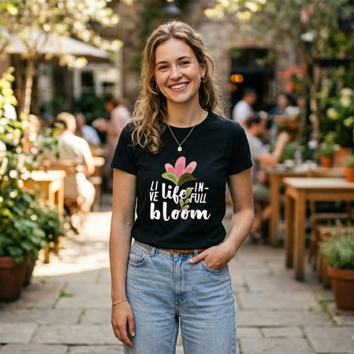 Tricou Personalizat pentru Femei - Bloom Vibes