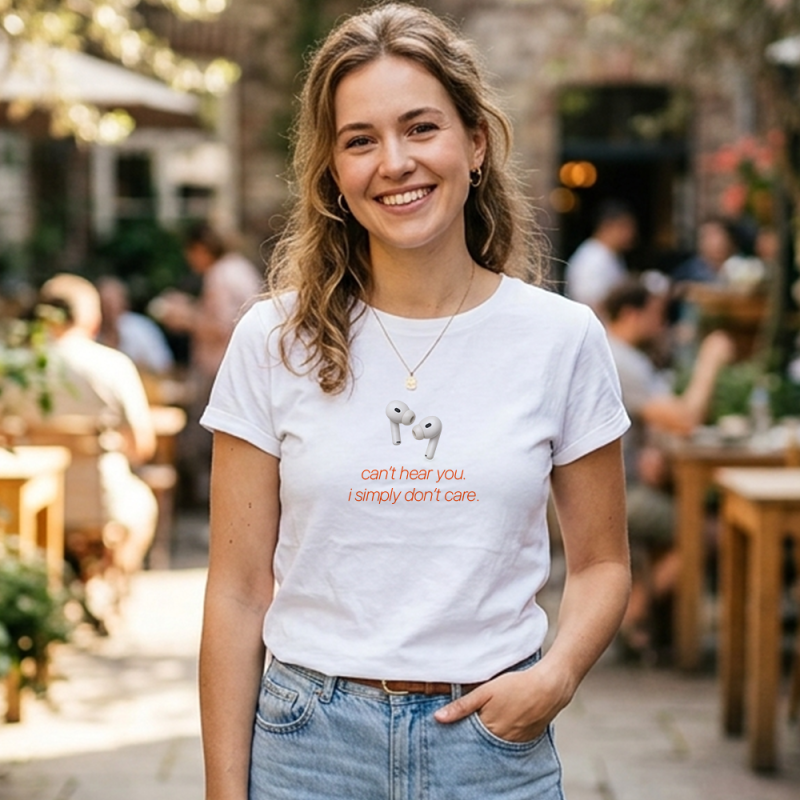 Tricou Personalizat pentru Femei - Can't hear you