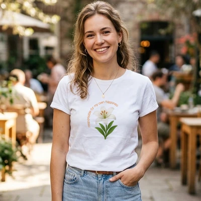 Tricou Personalizat pentru Femei - Responsible for my own happines