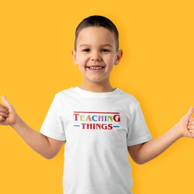 Tricou personalizat pentru copii - Learning things