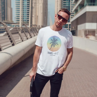 Tricou pentru barbati personalizat - Travel addict