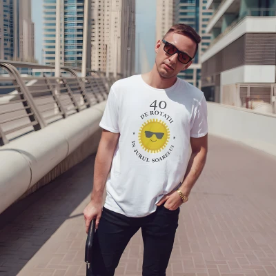 Tricou pentru barbati personalizat - Rotatii in jurul soarelui