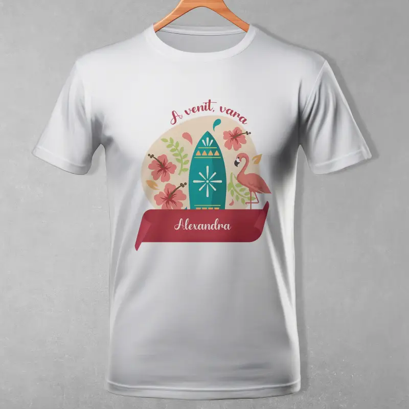 Tricou personalizat pentru femei  - A venit vara