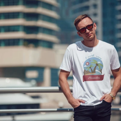 Tricou pentru barbati personalizat - Palm Trees